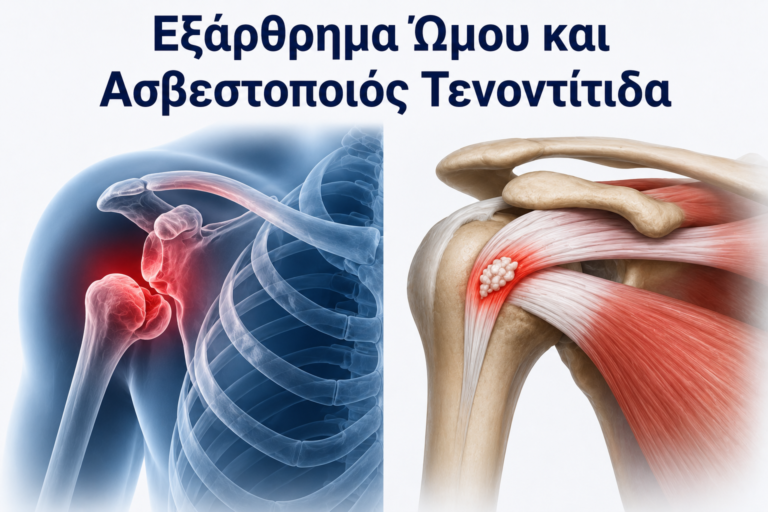 Εξάρθρημα Ώμου και Ασβεστοποιός Τενοντίτιδα: Δύο Συχνές Παθήσεις που Δεν Πρέπει να Αγνοούμε